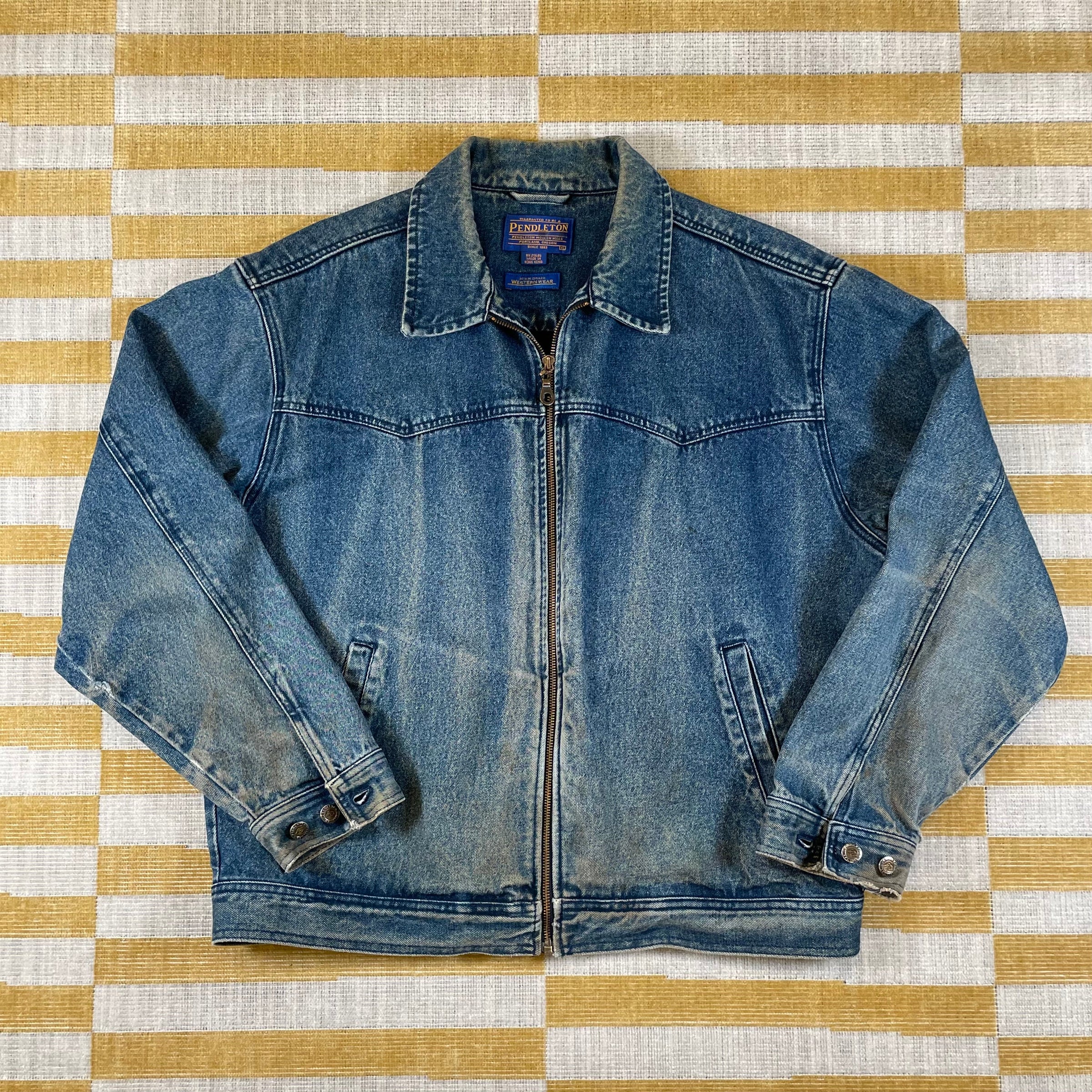 Pendleton Western Panel Denim Jacket | Dead Center Vintage