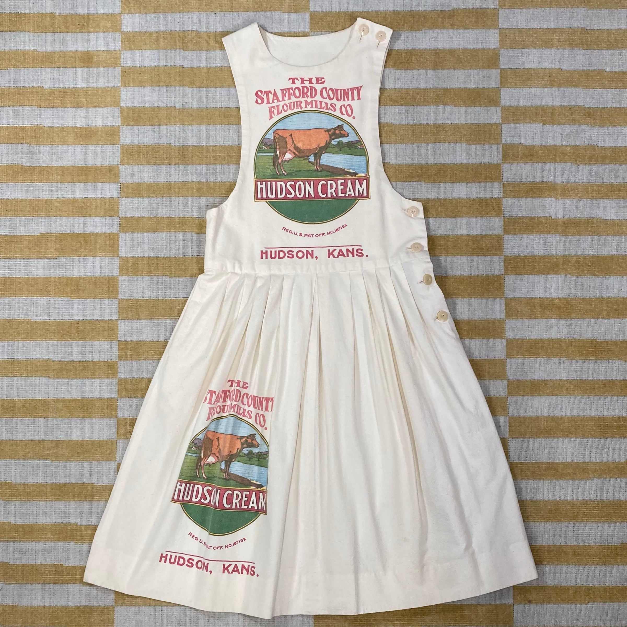 Hudson Cream Flour Sack Dress | Dead Center Vintage Hudson Cream Flour Sack Dress | Dead Center Vintage
