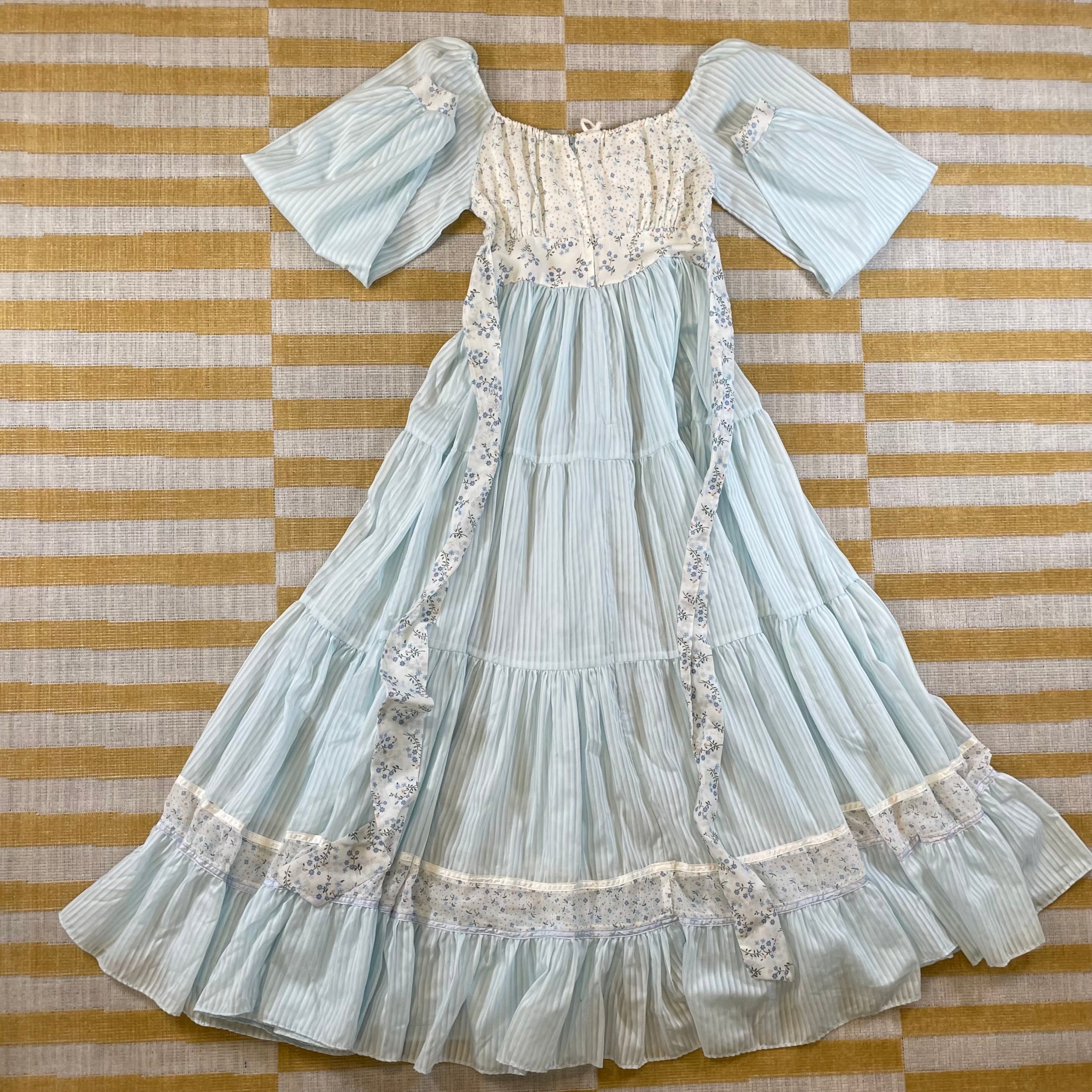 gunne sax blue dress Mini Navy Dress Boots Tie Straps Size:54 X-Long This Gunne Sax inspired
