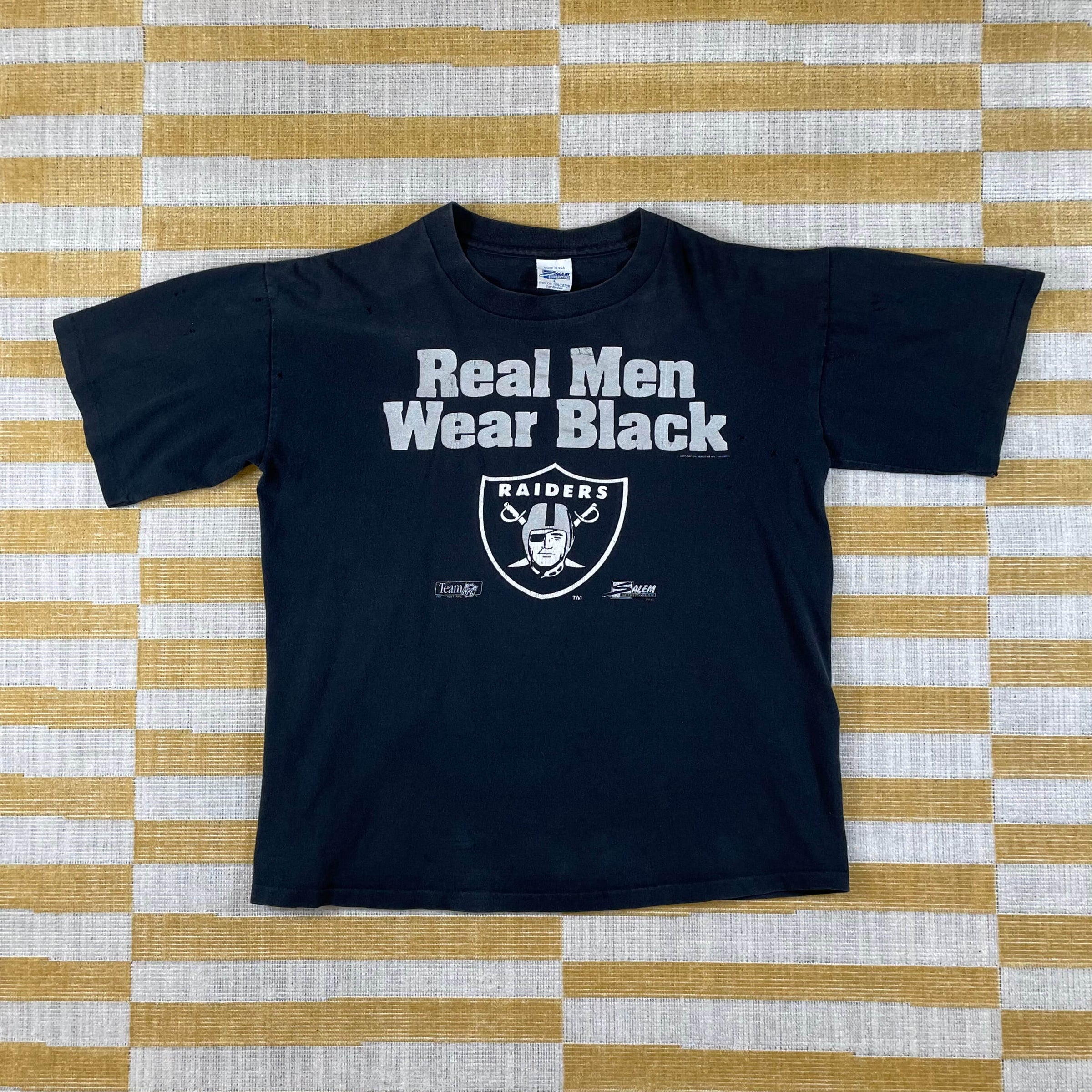 stayfrostybro Real Men Wear Black Las Vegas Raiders T-Shirt