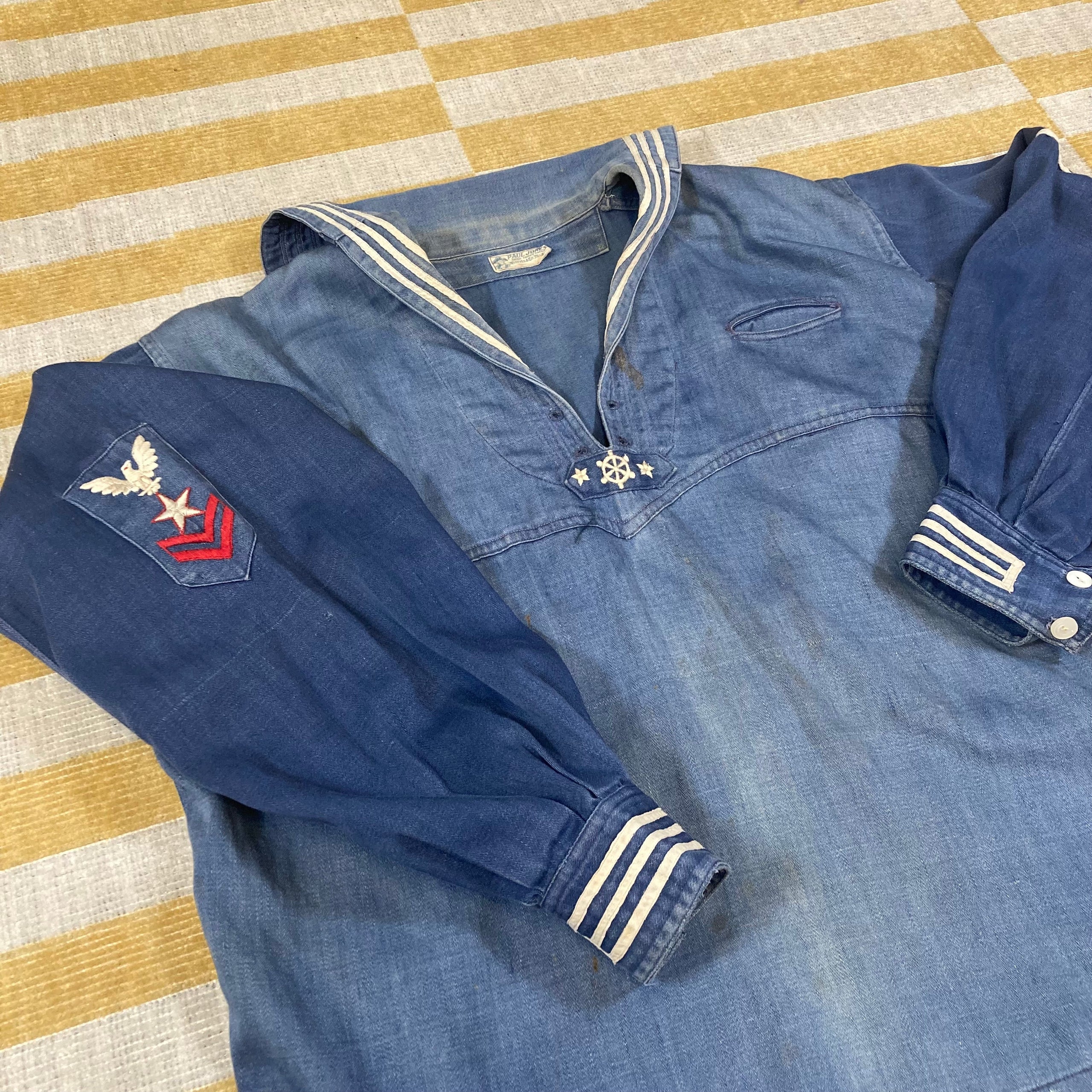 Paul Jones Blue Middy Blouse | Dead Center Vintage